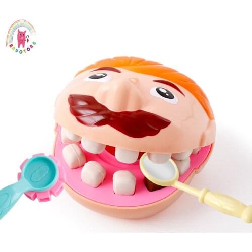 Children Toys Doctor Set Clay Plasticine Tools Simulation Play Real Life Pretend Dentist DIY Clay Educational Tooth Mold Suit