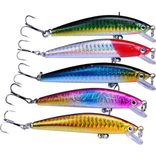 Hexakill 8.5cm/8g Minnow Floating Fishing lure Wobblers jerkbait Crank artificial bait for fresh water bass pike fishing