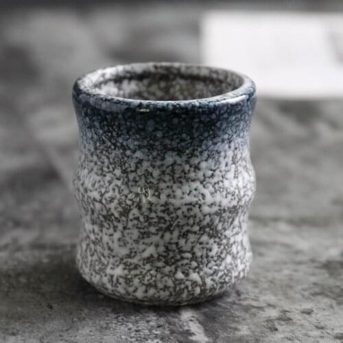 Ceramic Coarse Pottery Tea Cup Retro Coffee Milk Tea Cups Small Tea Bowl Master Cup Teaware Drinkware Home Decor Crafts