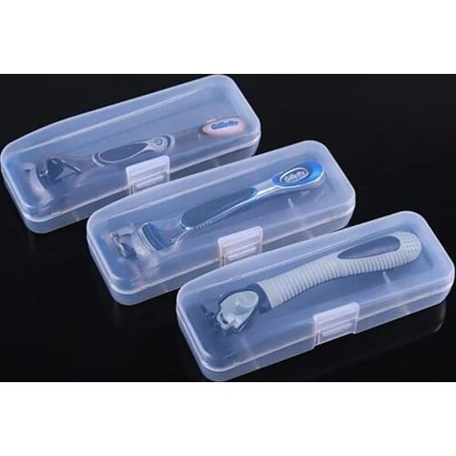 Transparent knife holder storage box razor holder box travel plastic box hotel razor packaging box PP material plastic box