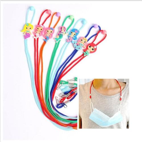 4 Styles Face Mask Holder Rope Mask Lanyard Adjustable Mask Hook Straps Antilost Antidrop Mask Hanging Neck Ropes Random Color