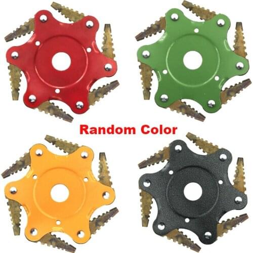 Universal 6 Steel Sawtooth Garden Lawn Mower Blade Manganese Steel Grass Trimmer Brush Cutter Steel Hedge Grass Trimmer Head
