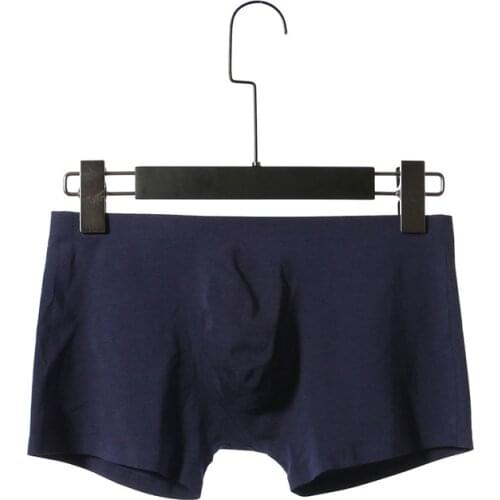 VANSTINBUM Soft Breathable Boxer Sexy Underwear Men Boxer Shorts Bulge Pouch Underpants Low-rise Slip Cuecas Male Cotton Panties