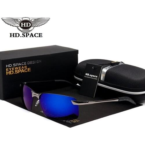 HD Motion Glasses Semi-Rimless Polarized Sunglasses Al Mg Sports Eyewear Outdoor Oculos De Sol Driving Gafas Cool Lunettes LD005