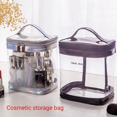 Waterproof Cosmetic Storage Bag PVC Wash Bag Transparent Travel Storage Bag