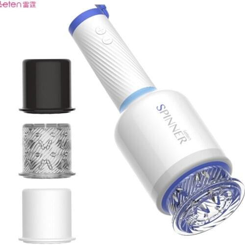 Rotating Male Masturbator Cup Sex Toys Men Masturbation Toy for Adult Penis Exercise Stimulator Sex Machine for Men 3 Inner Cup