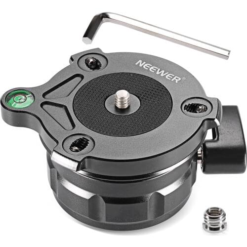 Neewer Tripod Leveling Base with Offset Bubble Level for Canon,Nikon,and Other DSLR Cameras