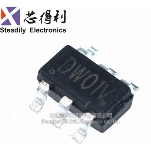 10pcs/lot New Dw01 Dw01d Dw01a SOT23-6 Power Bank Lithium Battery Protection IC