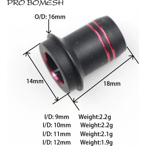 Pro Bomesh 4pcs/Lot Aluminum Fishing Reel Seat Decorative Trim Part DIY Fishing Rod Component Accessory