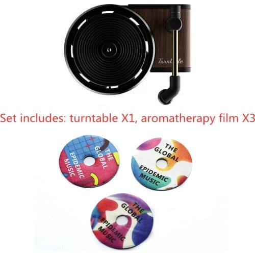 Car Air Fresh Record Machine Perfume Mouth Fragrance Retro Clip Scent Diffuser Car Accessories Interior Air Freshener