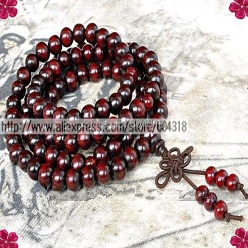 Free shipping 6 pcs/pack cheap 6mm 108 wood beads bracelet, buddha prayer bead, mara bracelet special offer