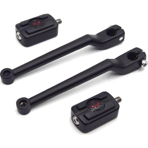 Black Skull Shift Lever Shifter Peg Pedal For Harley Touring Street Road Electra Glide Aftermarket Free Shipping Motorcycle Part