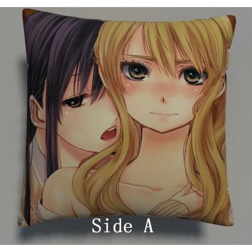 Citrus Aihara Mei Aihara Yuzu Pillowcase Anime Manga two sides Pillow Cushion Case Cover Cosplay Gift 655