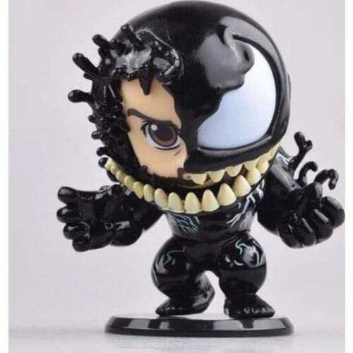 Marvel Venom Eddie Brock Bobble Head Action Figure Toys 10 Cm Unisex Resin The Avengers Movie & TV Soldier Finished Product