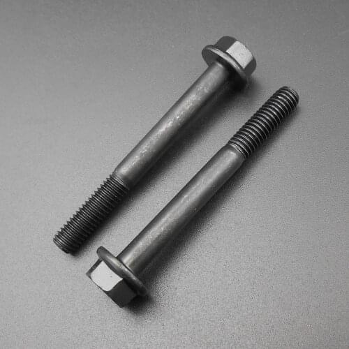 2Pcs M6 Hex Head Flange Screw Frame Bolts Bolt Grade 10.9 M6X55 Pitch 1mm M6X1 6mm X 55MM Length of Thread:20mm M6*55 *AT568