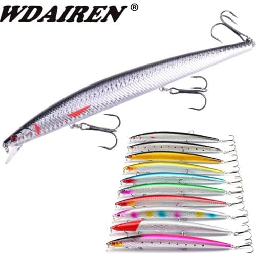 1PCS Pesca Sea Fishing Laser Minnow Hard Lure 14cm 24g Big Artificial Plastic Bait Crankbaits Trolling Wobblers Swimbaits Tackle