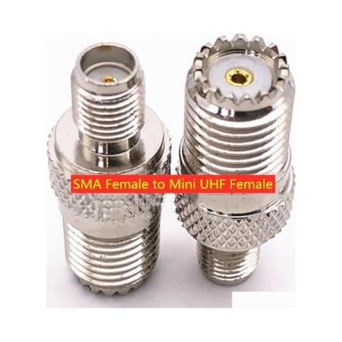 SMA Female To mini UHF Female Coaxial RF Adapter Connectors