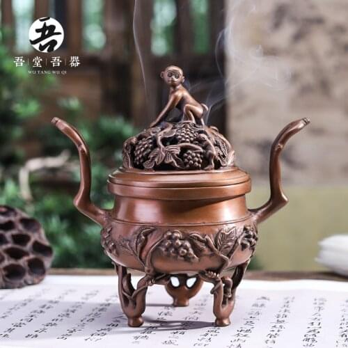 I don my unit copper grape aroma stove ta offer incense burner household aloes smoked incense burner furnishing articles