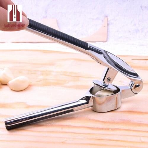 Multifunction Stainless Steel Kitchen Squeeze Tool Zinc Alloy Crusher Garlic Presses Garlic Grinding Kitchen Hand Tool
