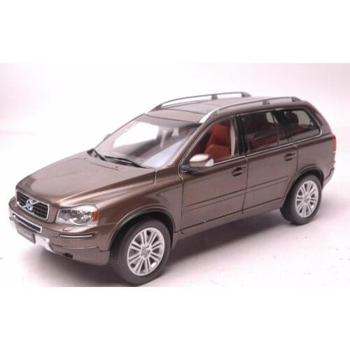 1:18 Diecast Model for Volvo XC90 XC Classic Brown SUV Alloy Toy Car Miniature Collection Gifts XC 90