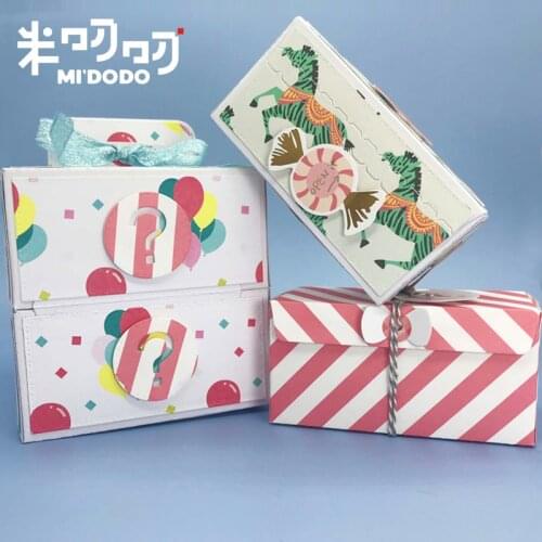 Mystery Prize Cutting Dies M Size 2020 for Scrapbooking Gift Surprise Gift Box Craft Photo Album Midodo New Metal Cutting Dies