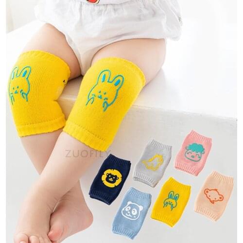 Non Slip Crawling Elbow Infants Toddlers Baby Accessories Cartoon Knee Pads Protector Safety Kneepad Leg Breathable Girls Boys