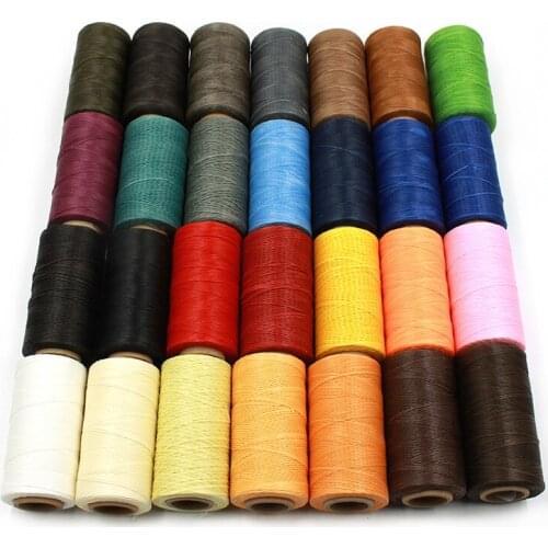 150D Leather Sewing Wax Thread DIY Leather Tools Sewing Craft Leather Special Flat Waxed Line Hand Stitching Cord Craft 260m