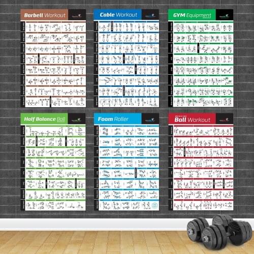 Bodybuilding Gym Sport Fitness Dumbbell Poster Exercise Training Chart Art Wall Poster Print Home Decor Nordic Style Living Room