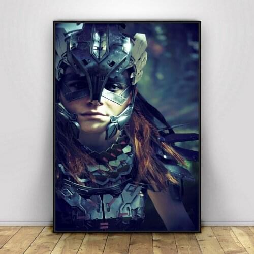 Horizon Zero Dawn Video Game Poster PC,PS4,Exclusive Role-playing RPG Game Canvas Custom Poster Alternative Artwork Gift
