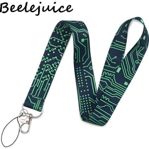 Computer motherboard Lanyard Badge ID Mobile Phone Rope Key Lanyard Neck Straps Accessories webbings ribbons
