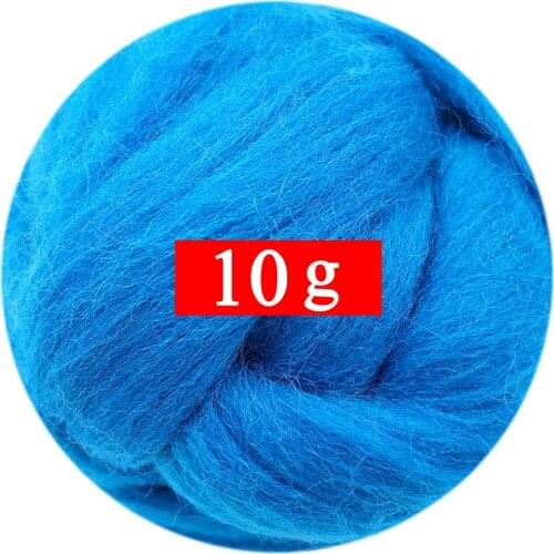 10g Felting Wool (40 Colors) 19 Microns Super Soft Natural Wool Fiber for Needle Felting Kit 0.35 OZ Per Color (No. 37)