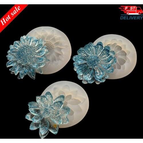 1pcs Silicone Mold flower Shape Resin Mould DIY Jewelry Making Crafts Decor DIY Jewelry Mould Craft Supplies Fine jewelry mould