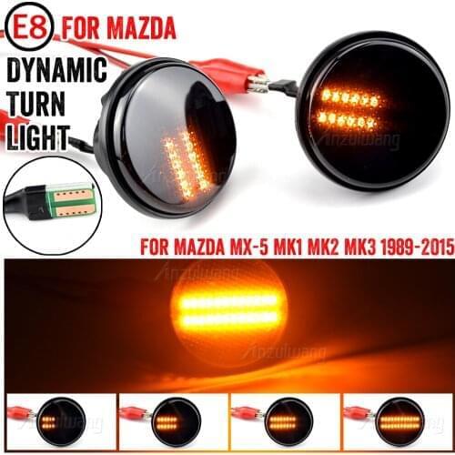 LED Side Marker Turn Signal Light Side Repeater 12V Panel Lamp Blinker For Mazda MX-5 MX5 Mk1 Mk2 Mk3 89-2015