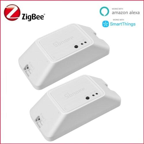 Sonoff ZigBee Smart Switch DIY Modules AC 100-240V APP Voice Remote Control Home Automation Work With Alexa SmartThings Hub