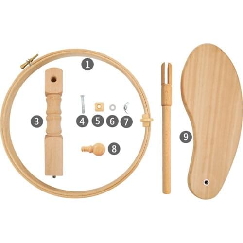 Embroidery Lap Stand Holder Adjustable Cross Stitch Rack w/ Hoop Sewing Tool