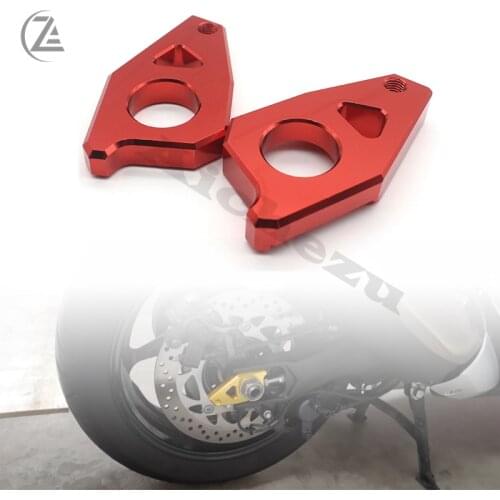 Rear Axle Spindle Chain Motorcycle Tensioner Adjuster Blockers for Yamaha TMAX 530 FZ8 2012-2015 YZF R1 FZ1 2006 2007 2008 -2013