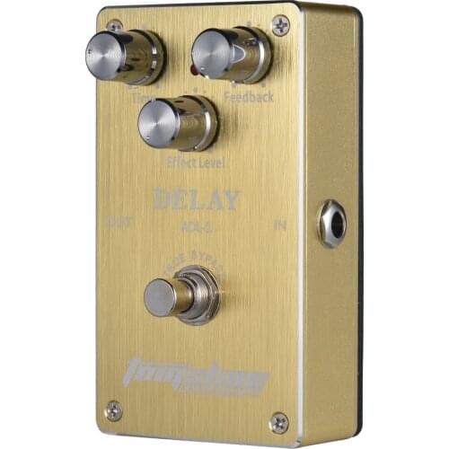 Aroma ADL-1 Delay Electric Guitar Effect Pedal Aluminum Alloy Housing True Bypass Built-in Digital Integrated Circuit