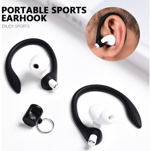 2020 Ear Hooks Portable Anti-lost Soft Silicone Ear Hooks Replacement Small Clamp Compatible For AirPods 1/2/Pro QCY T5/T8