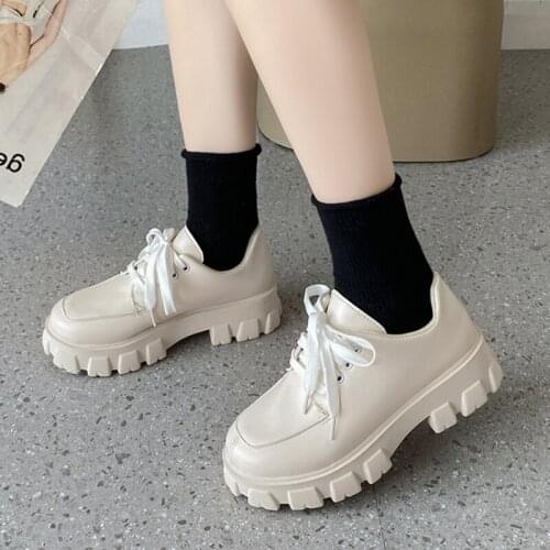 Rimocy Winter Platform Sneakers for Women Thick Bottom Non-slip Sport Shoes Woman Round Toe Lace-up Comfort Running Shoes 2021