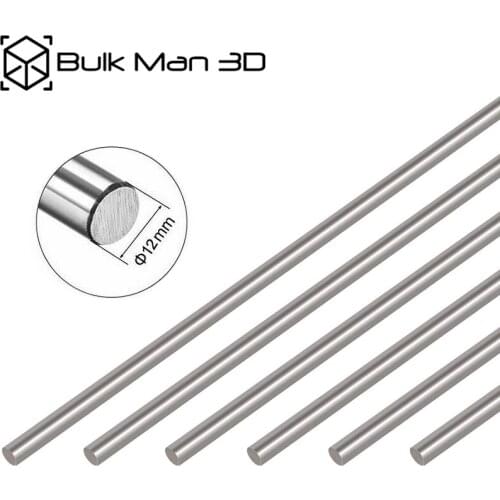 10pcs/Lot 12mm Smooth Rods with length 1000mm Optical Axis Linear Shaft Rail Chrome Plated Guide Slide for 3D Printer