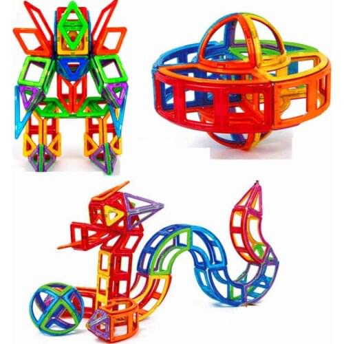 16-60PCS Mini Magnetic Blocks Educational Construction Set Models & Building Toy ABS Magnet Designer Kids Gift