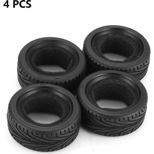 4pcs 1/10 Medium Grain Drift RC On-road Car Tyre Rubber Tire Tyre For Traxxas HPI Kyosho Racing HSP Wheels