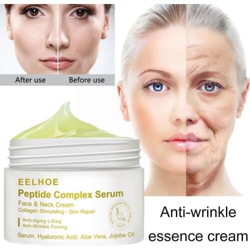 Wrinkle Cream Anti Aging Remove Puffy Dry Skin Hydrating Peptide Day Cream Firming 30g Night Serum Lifting E7V3
