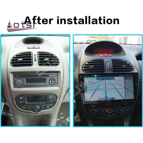 Carplay For Peugeot 206 Radio 2000 2001 2002 Android Multimedia Player 2003 - 2016 PX6 Screen GPS Navigation Audio Head Unit HD
