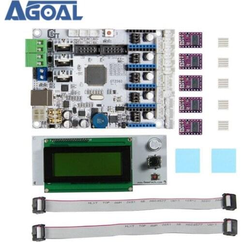 For 3D Printer Motherboard GT2560 + DRV8825 Driver + LCD2004 Kit good quality