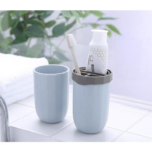 Travel Toothbrush Cup Toothpaste Container Case Protable Eco-Friendly Multifunction Washable Storage Cup for Business trip