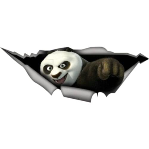 Personality Car Sticker Panda 3D Pet Vinyl Waterproof Car Window High Quality Accessories Decorative PVC 13cm X 5cm