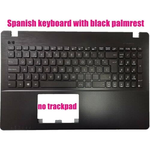 Spanish Black Palmrest keyboard for Asus K550V K550L K550J K550C F552V F552L F552C R510V R510L R510J R510W R510C P550L P550C