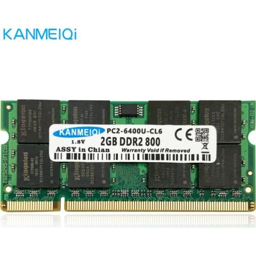 KANMEIQi Ram ddr2 2gb 667MHz/800mhz Laptop Notebook 1.8v 200pin SODIMM Memory New PC2-CL6 6400U