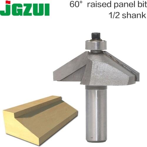 1pcs 1/2" Shank Chamfer Cutter Router Bits for wood Horse Nose Bit 60raised panel bit Woodworking Tools two Flute endmill